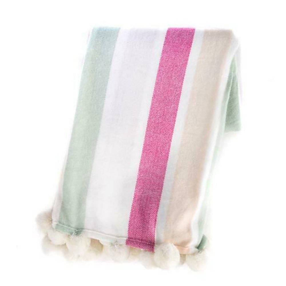 MACKENZIE CHILDS SNOWBALL BLANKET